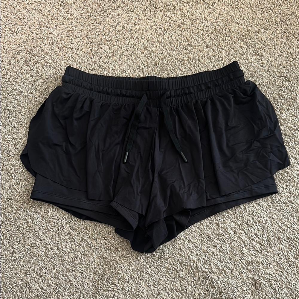 Women's Black Athletic Shorts